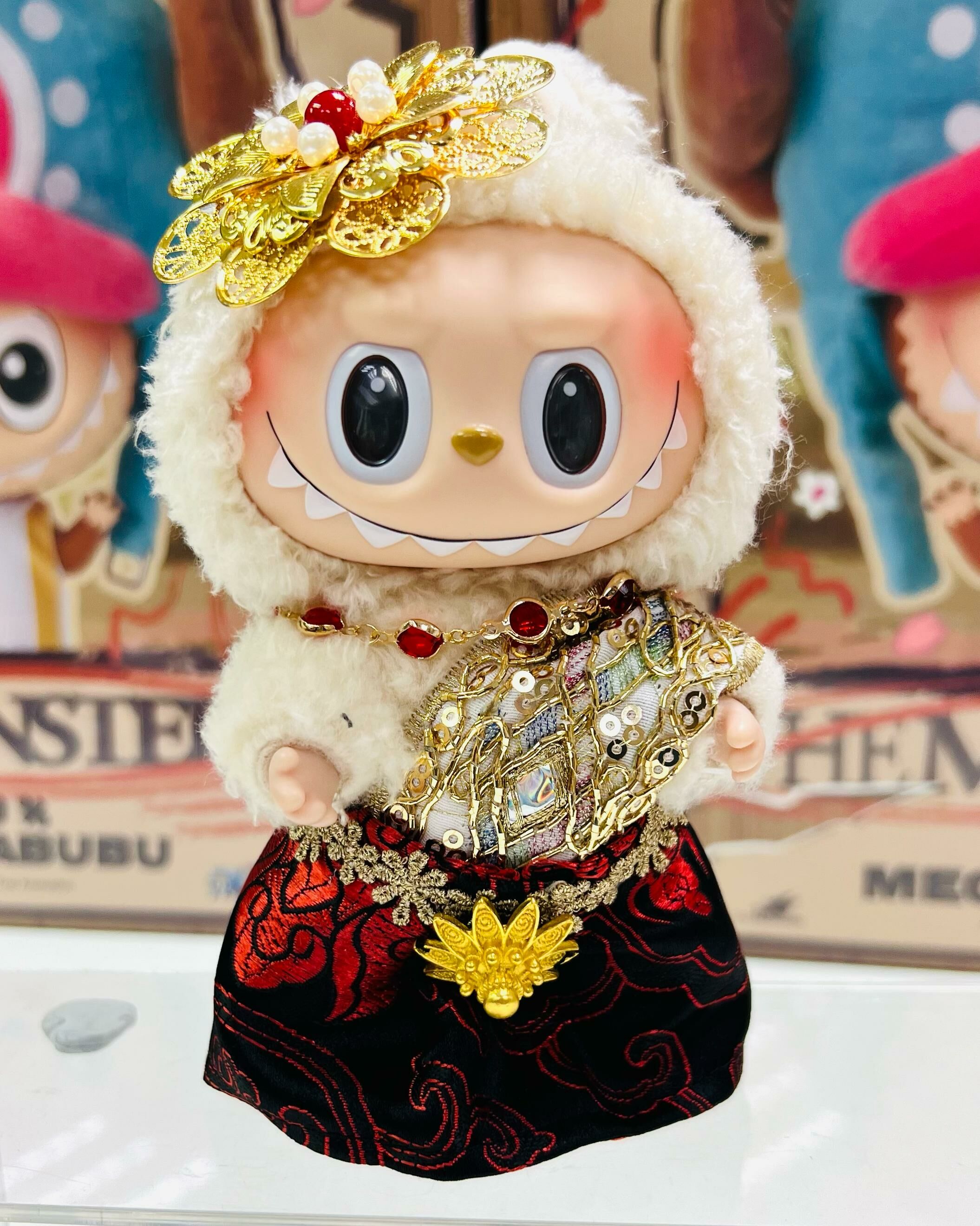 Doll Outfit Traditional & Fancy T25-Chut Thai(BLK & RED)