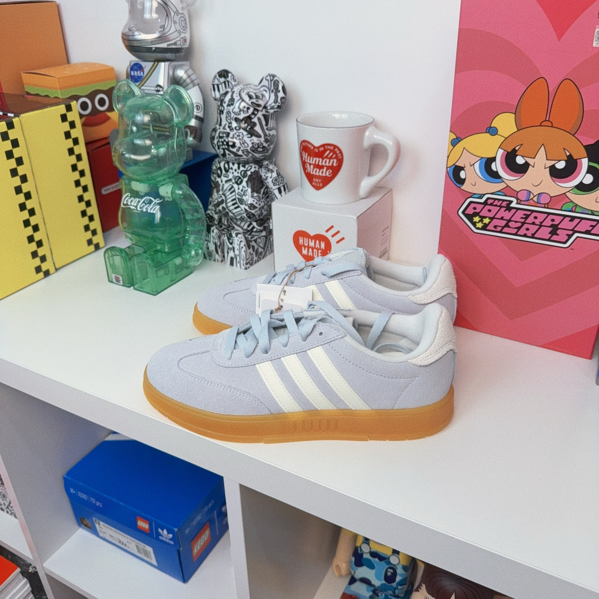 Adidas Neo Gradas 日本限定 寶寶藍 藍色 焦糖 厚底 德訓鞋 JI2443