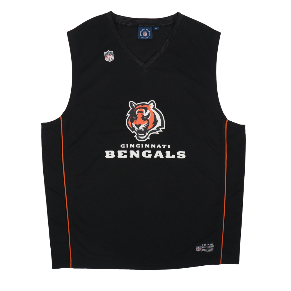 【NFL】中性拼接背心_CIN-黑