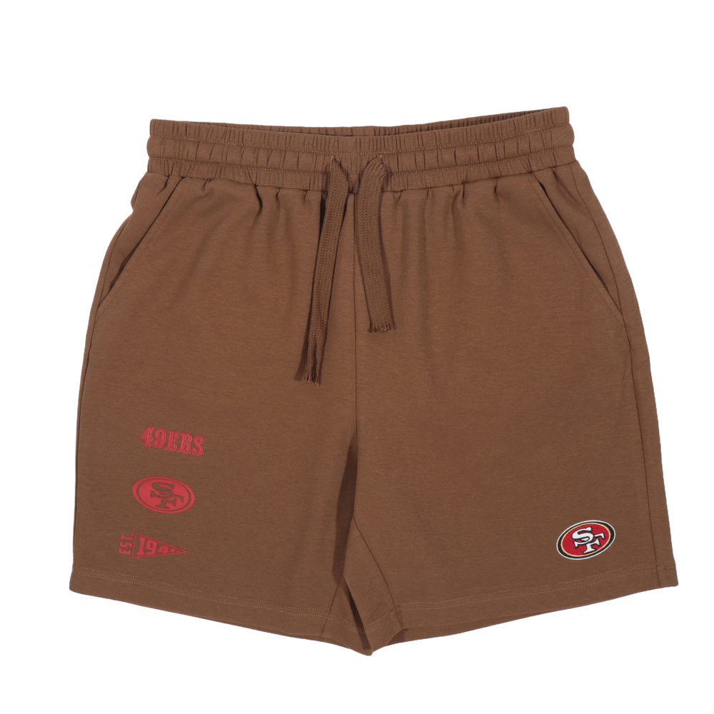 【NFL】中性印花短褲_SF-中卡其