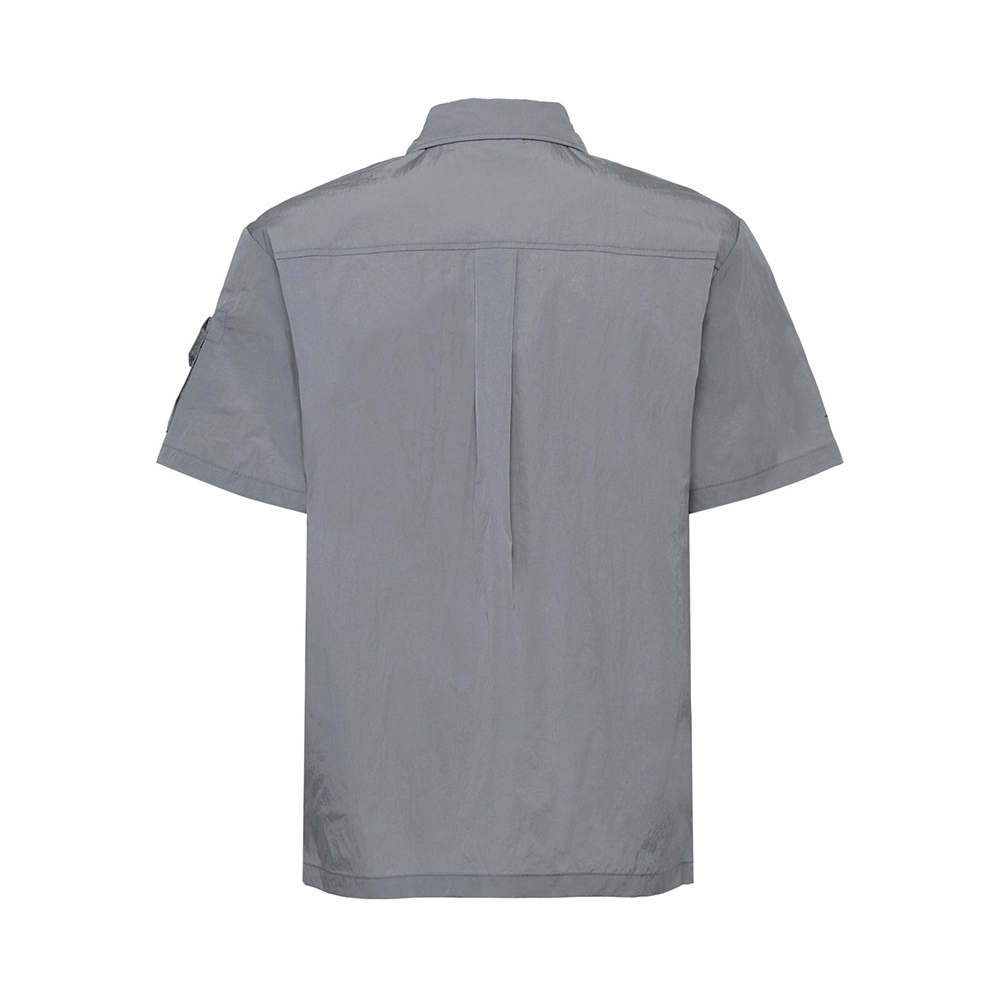 【EIDER】男RAYVOLT聯名款短袖襯衫/25EDMM25490-[霧灰、炭灰]