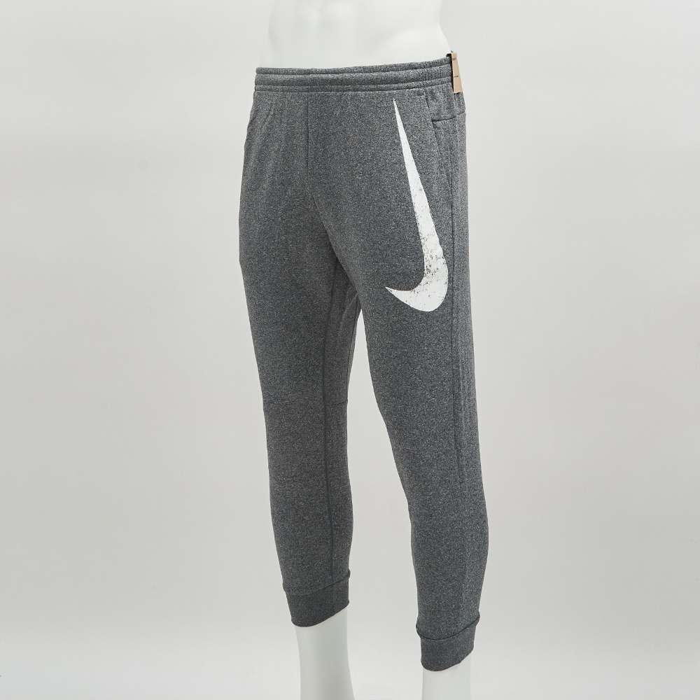 Nike TF Pant Swoosh TPR 男款 灰色 加絨 縮口 針織 保暖 運動 長褲 FZ1075-010