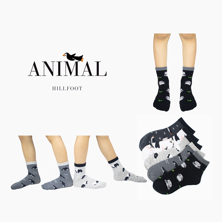 動物黑白系列童襪 🐧