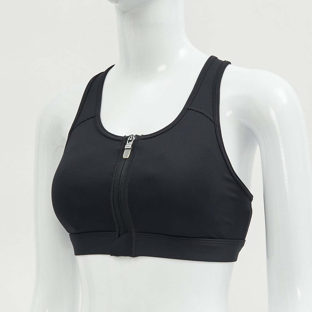 Nike Swoosh Zip-Front 女款 黑色 健身 訓練 中度支撐 運動 瑜珈 內衣 DD1206-010