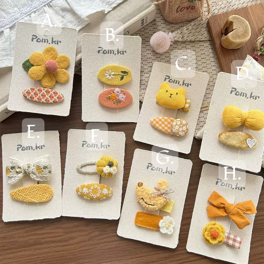 夏日繽紛髮夾組