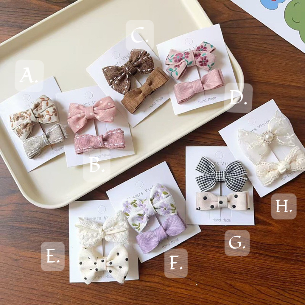 甜美蝴蝶結髮夾