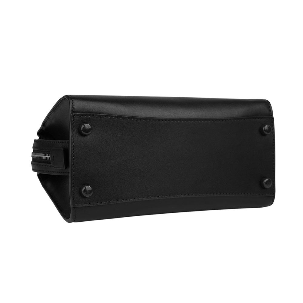 【COACH】Andrea 黑釦平滑小牛皮手提/斜背二用包(黑色) CP081 JIBLK