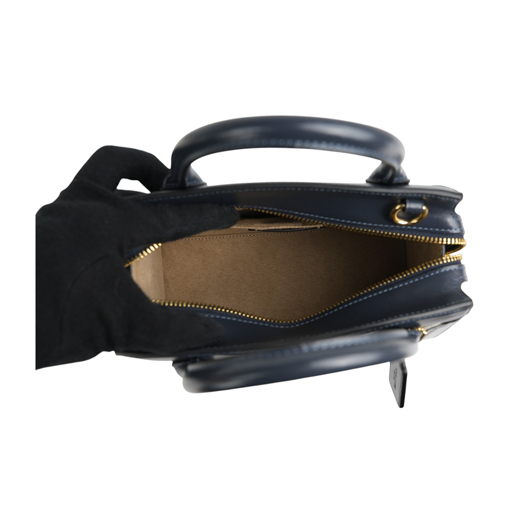 【COACH】Andrea 緹花布及牛皮手提/斜背二用包(海軍藍/午夜藍) CT766 IMX1X