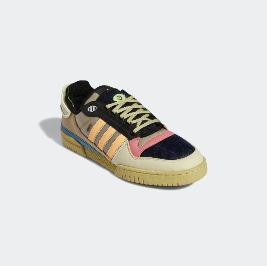【adidas BAD BUNNY  FORUM PWR "Benito" 經典鞋款 - 灰綠/橘】