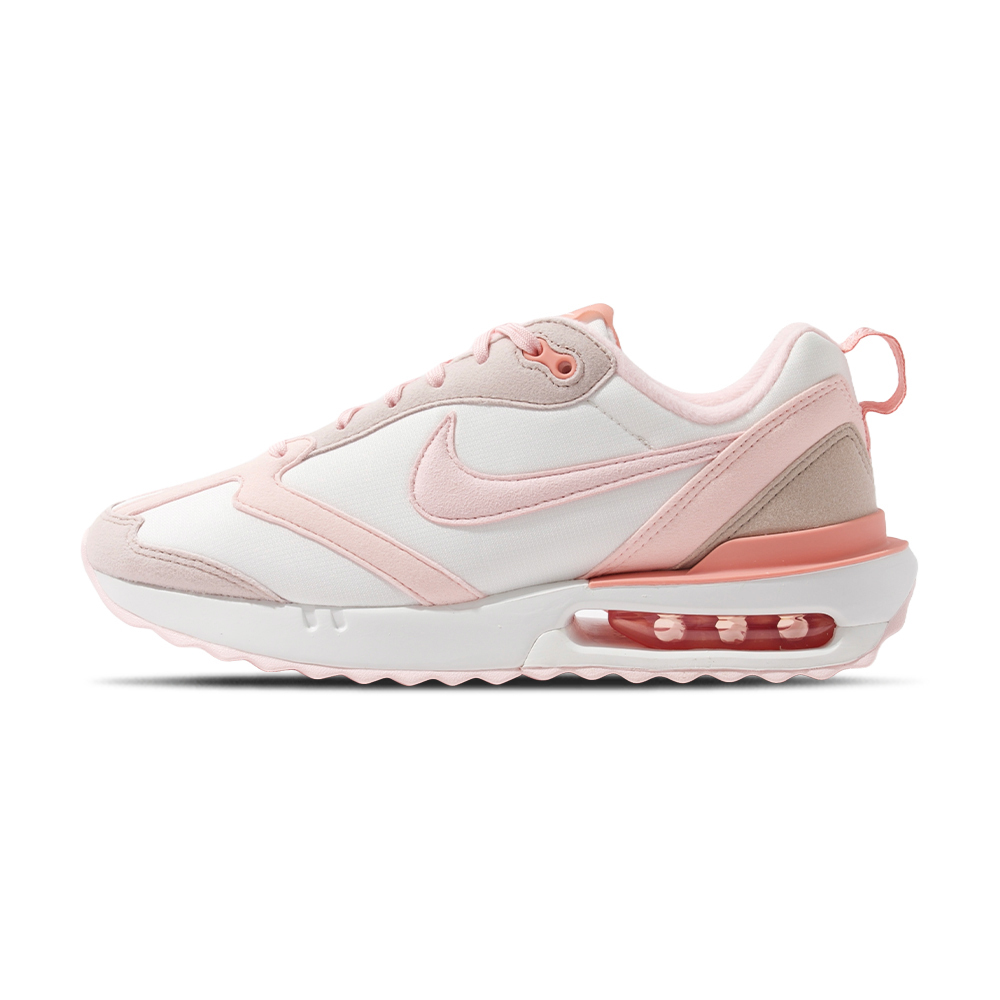 Nike Air Max Dawn 女 粉白 運動 休閒 氣墊 緩震 麂皮 休閒鞋 DR7875-100
