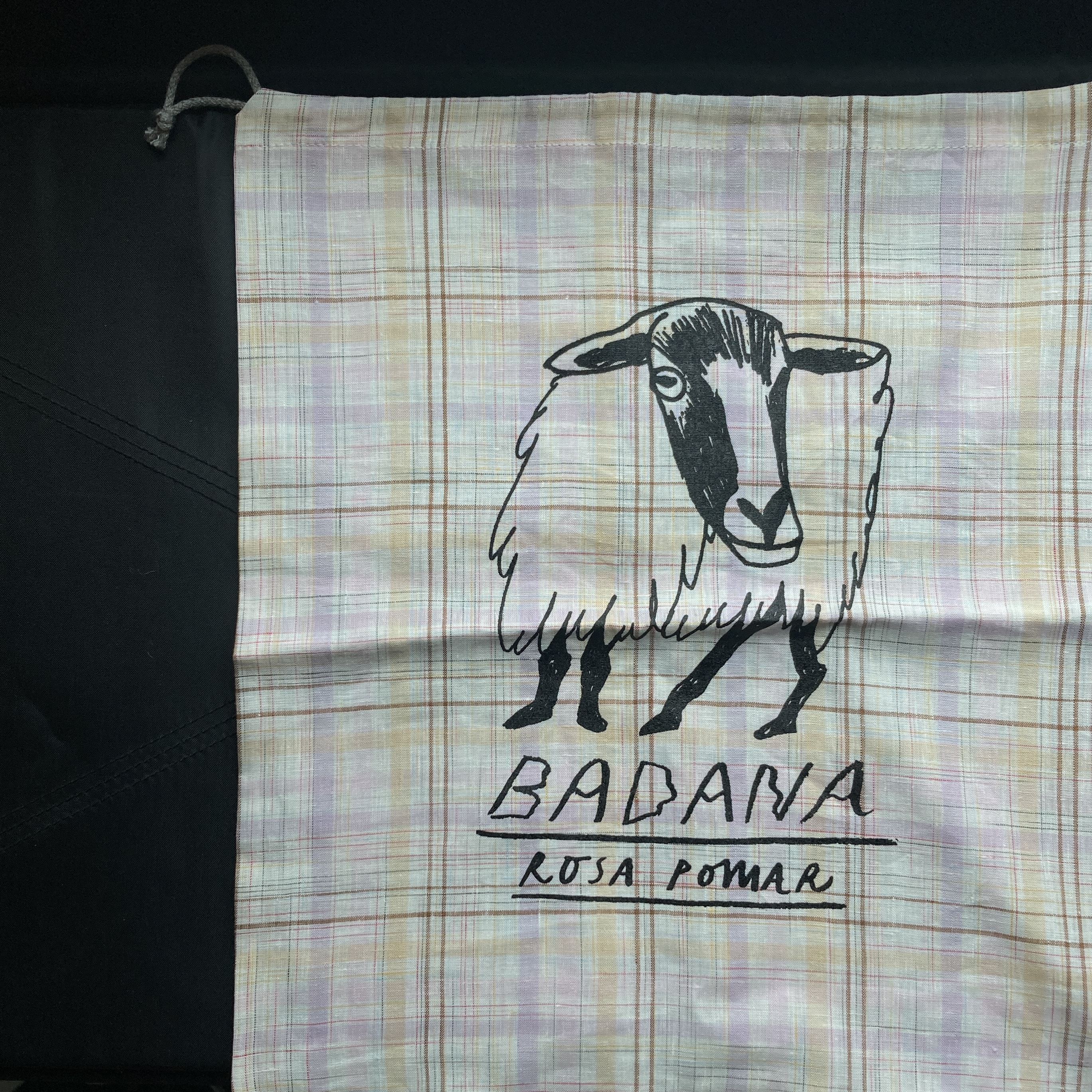 [Retrosaria ROSA POMAR] Badana棉麻布束口袋