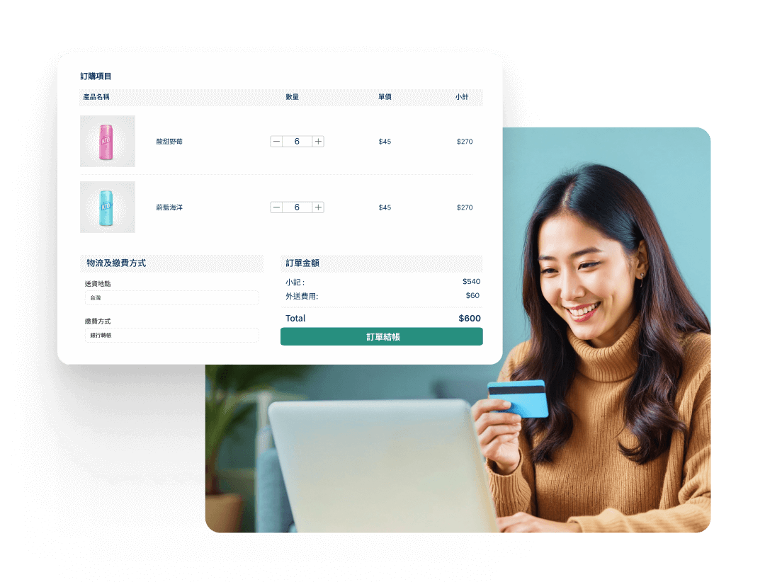 SHOPLINE 一頁商店，讓顧客快速結帳，下單零阻力