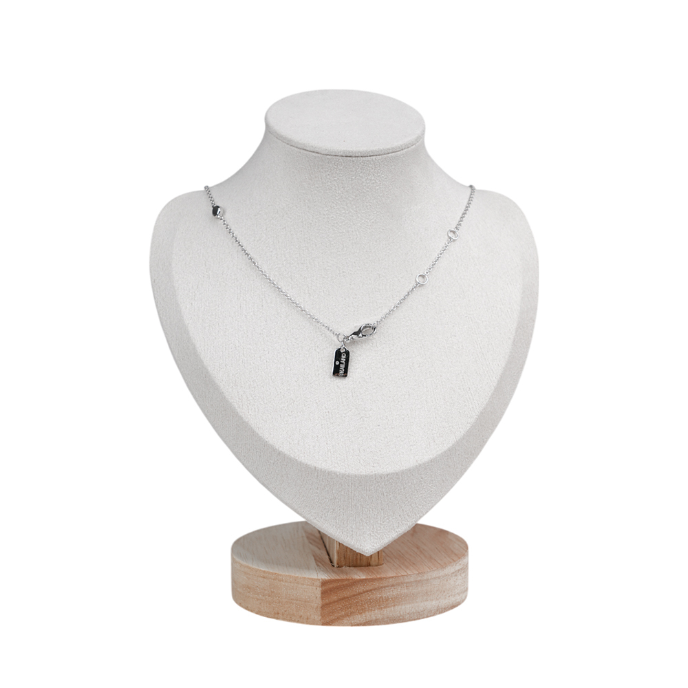 【COACH】Circle Station 圓形水鑽造型項鍊(銀色) CV253 SLV