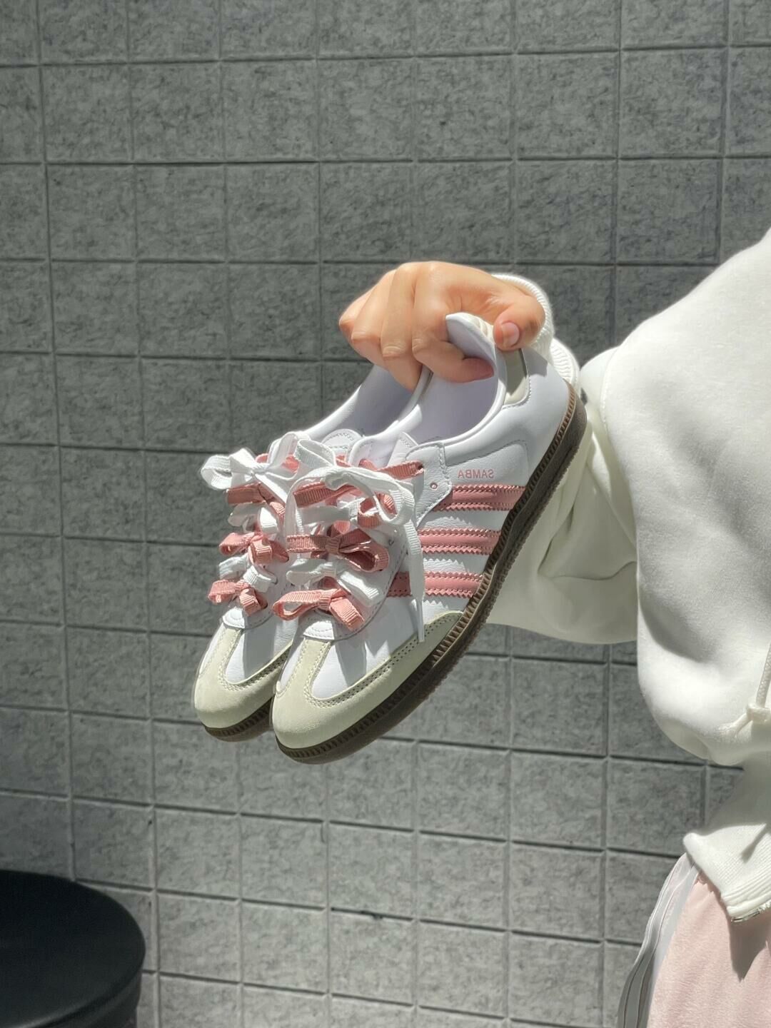 Adidas Samba OG 白桃慕絲 玫瑰粉 米色 白色 焦糖底 德訓鞋 JI2677/預購