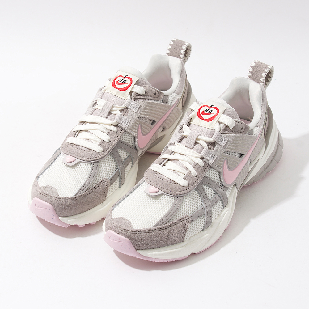 Nike V2K Run 女 米灰粉 復古 休閒 網布 透氣 麂皮 運動 休閒鞋 HV5997-161