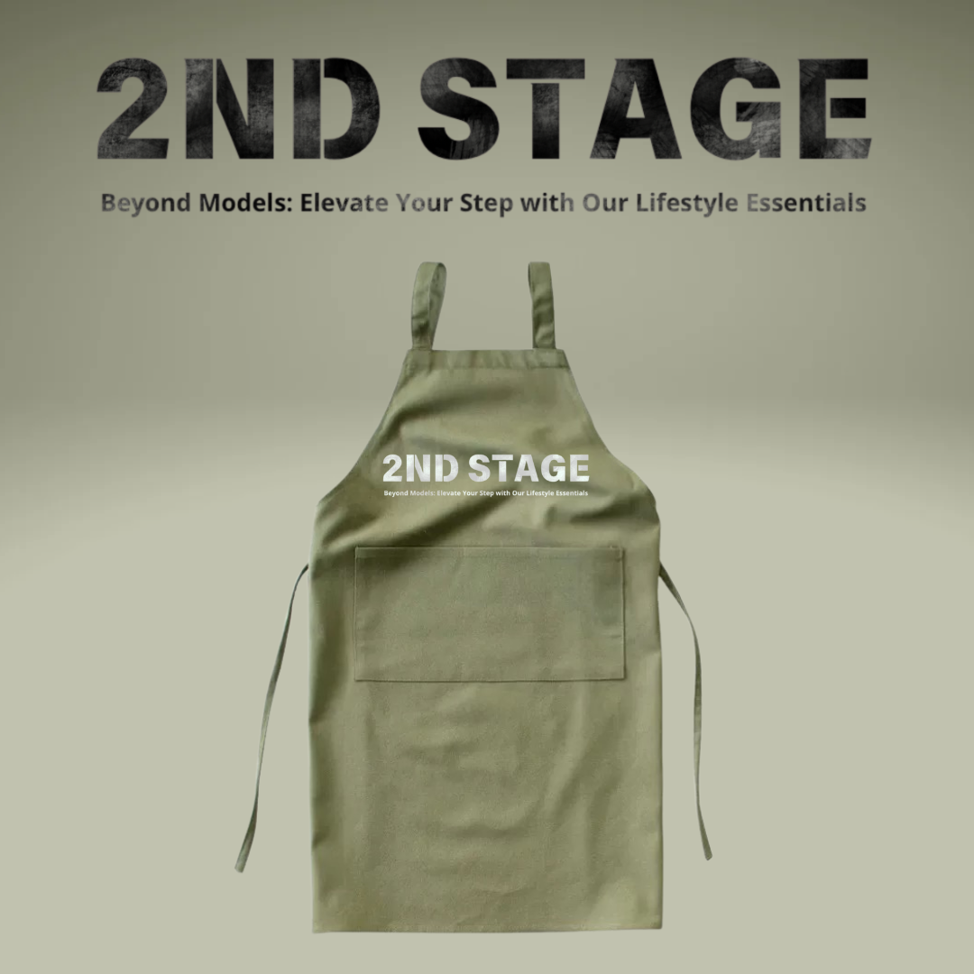 2nd Stage 工作圍裙 軍綠