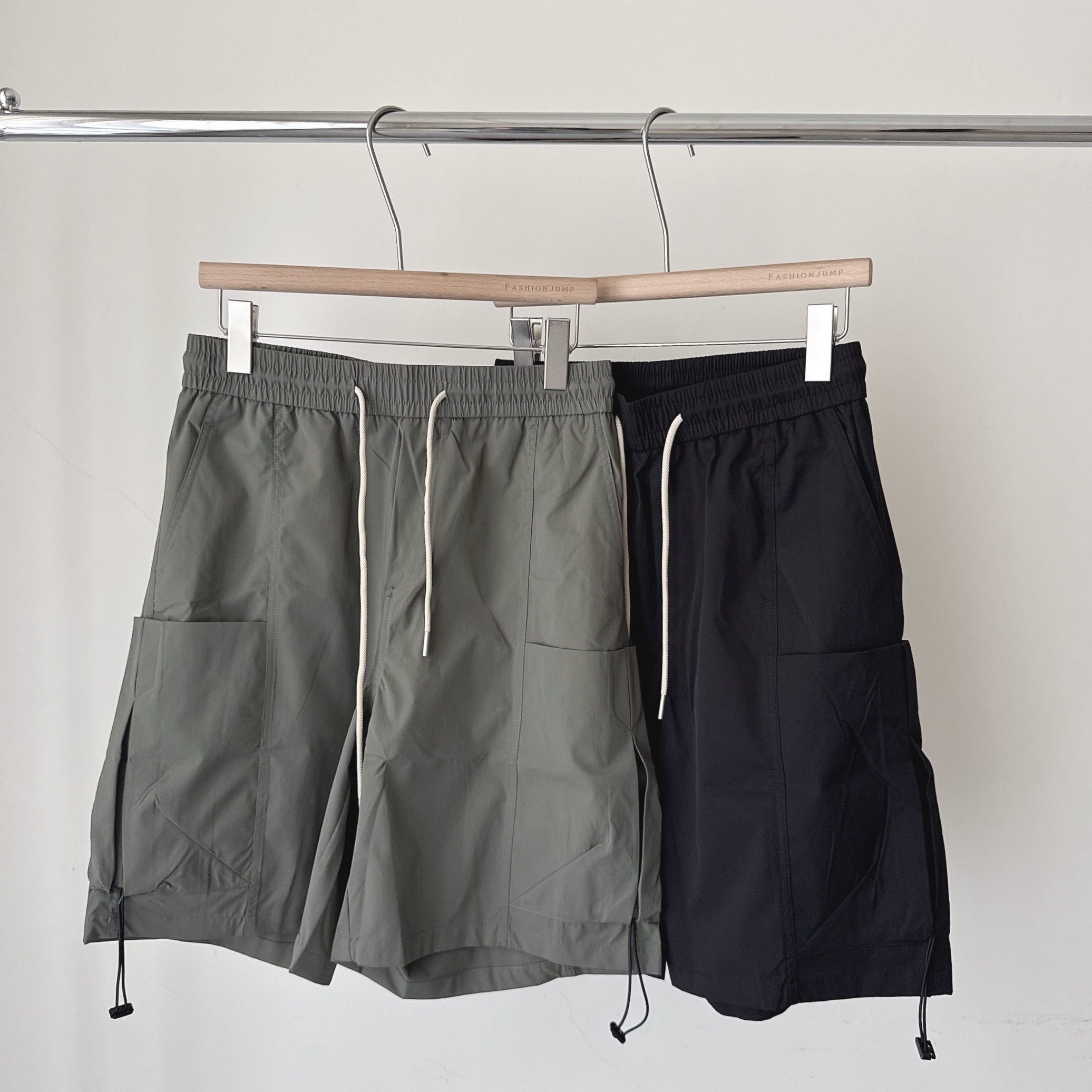 （現貨）P008 日系 機能 大口袋抽繩 尼龍 短褲