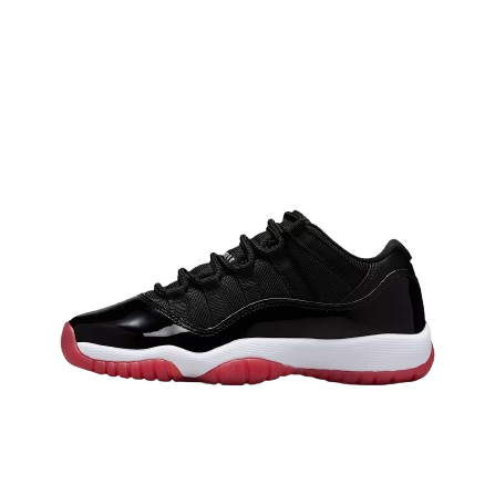 Air Jordan 11 Low Bred 2025 黑白紅 大童鞋 FV5121-006