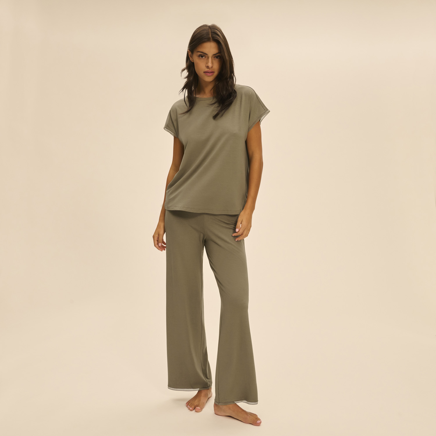 AURORE 黎明 長褲 莫蘭迪綠