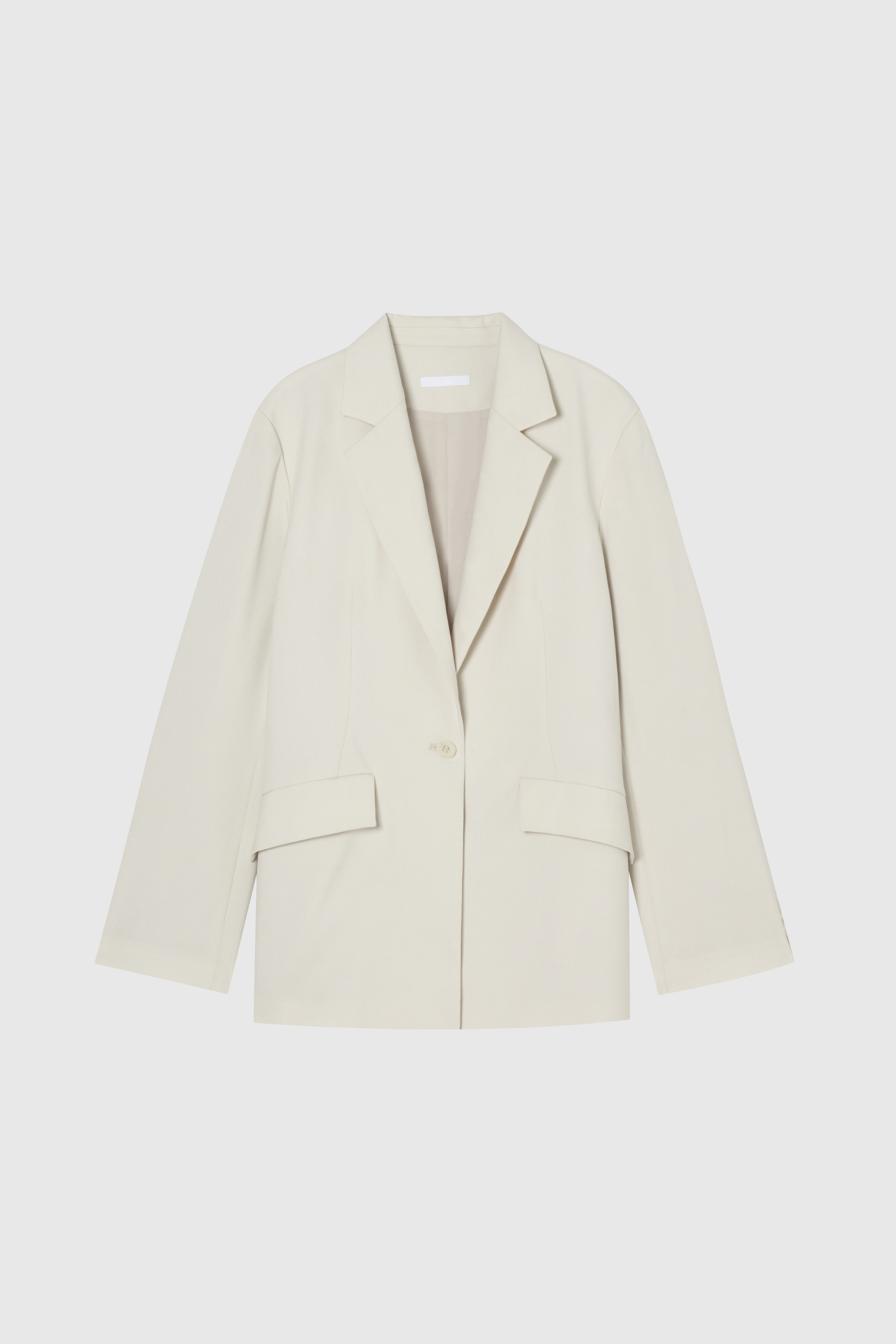LINNET 麻感西裝外套 女（米白）