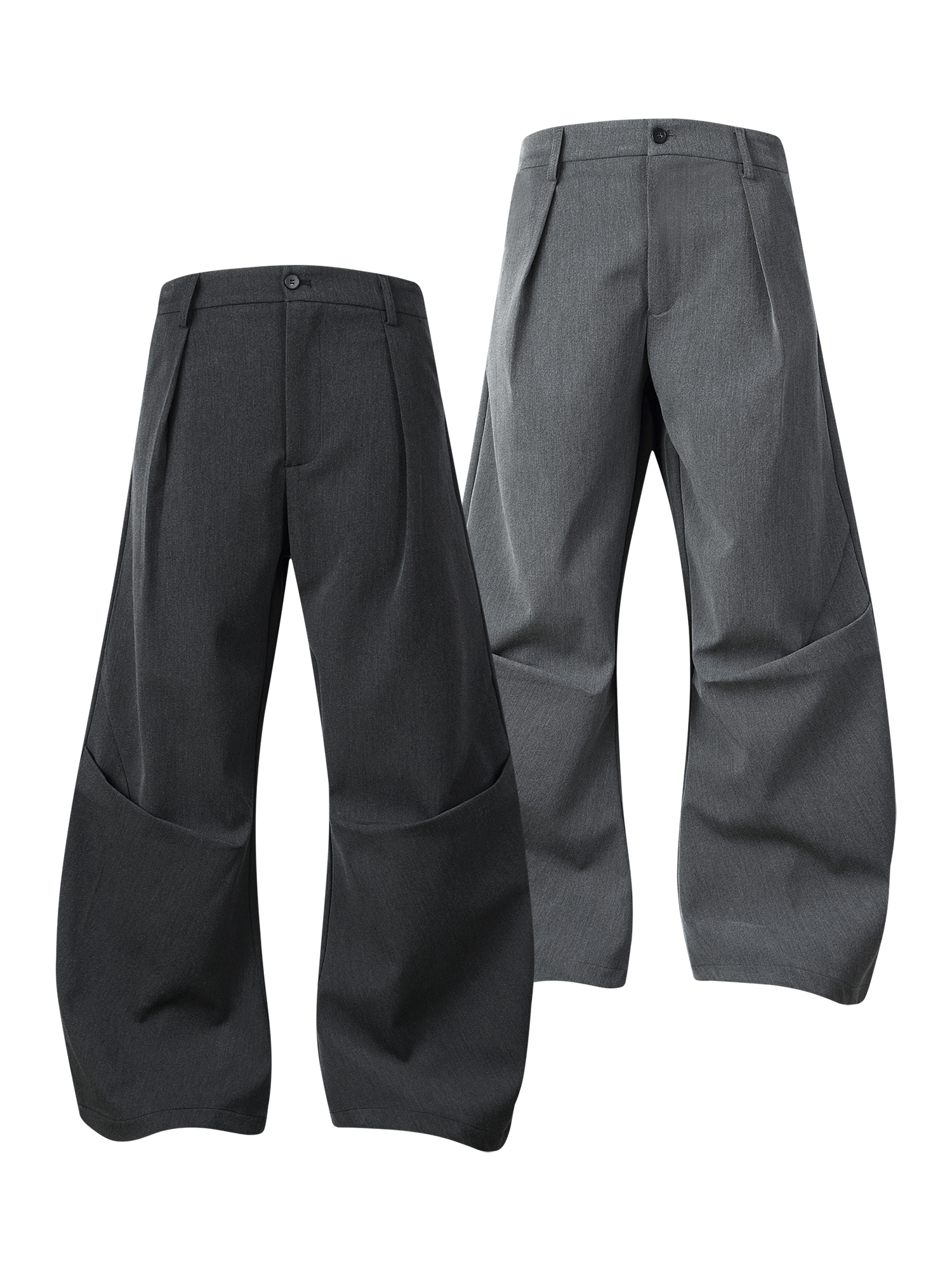 WHYWORKS x UGL YHOT聯名活頁寬腳裁腿彎刀褲