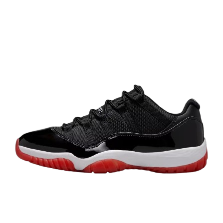 Air Jordan 11 Low "Bred" 2025 黑白紅 男鞋 FV5104-006