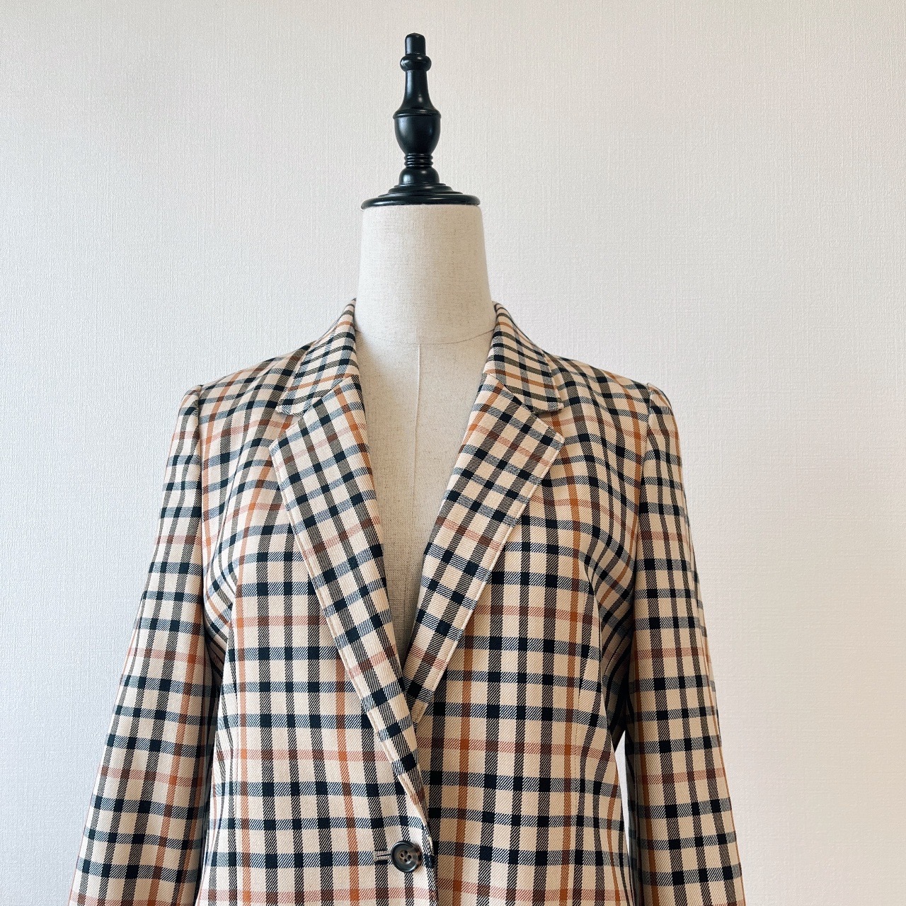 DAKS Hosue Check薄身羊毛西裝外套