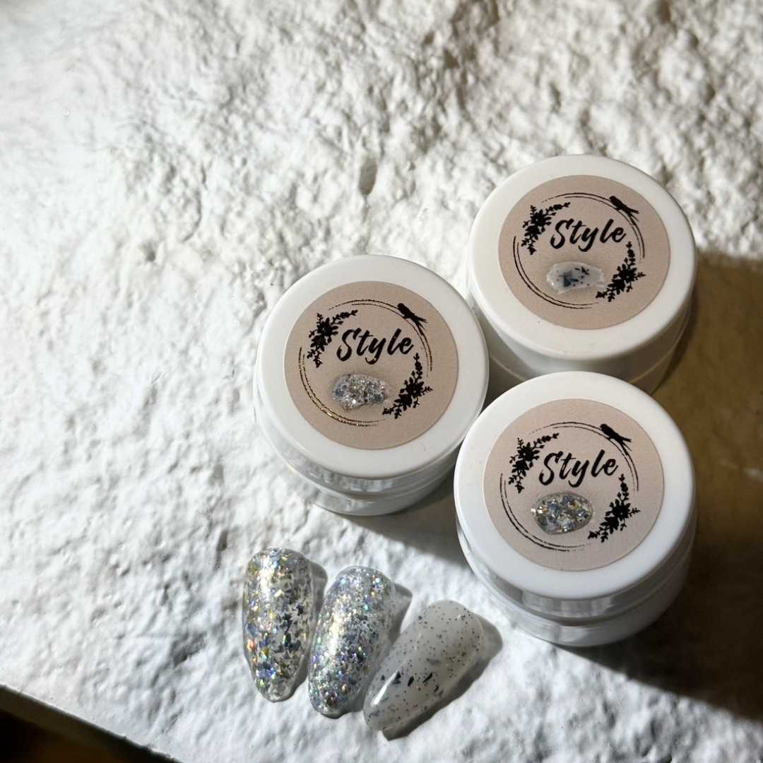 神隊友小白罐 鑽石亮亮膠 x 鵝蛋膠