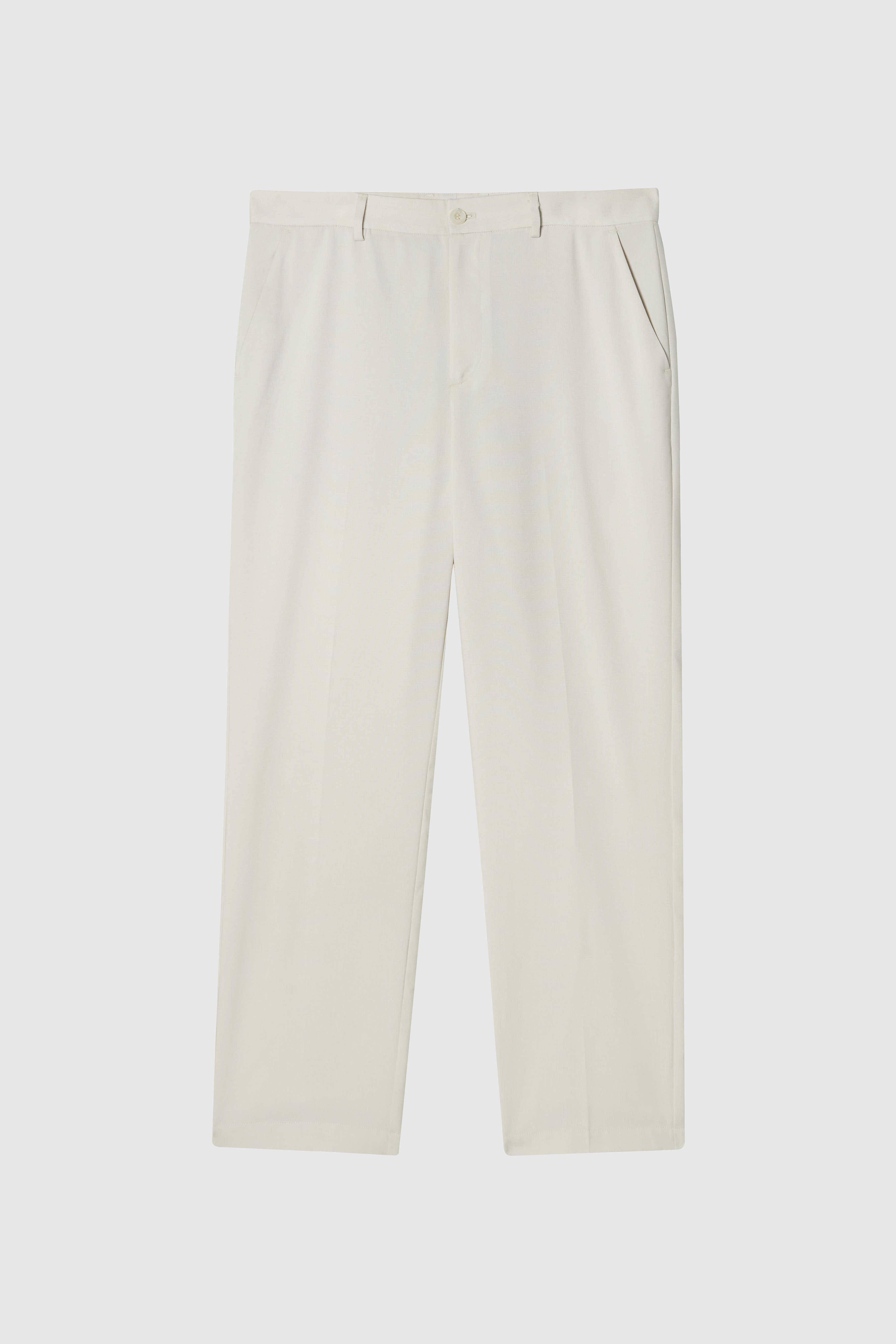 LINNET 麻感西裝長褲 男（米白）