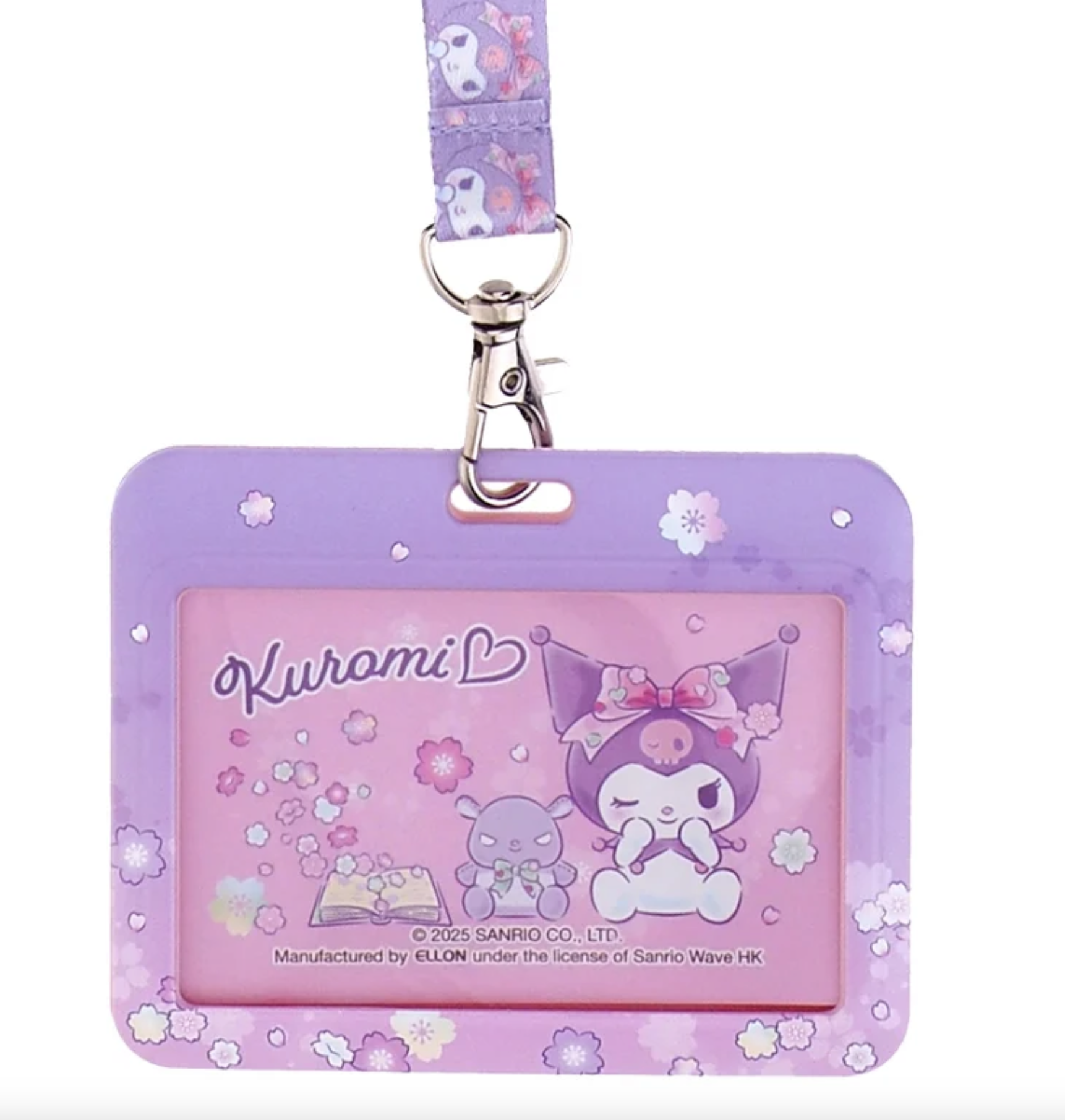 Kuromi 証件套連頸繩-橫向 9-8343-10