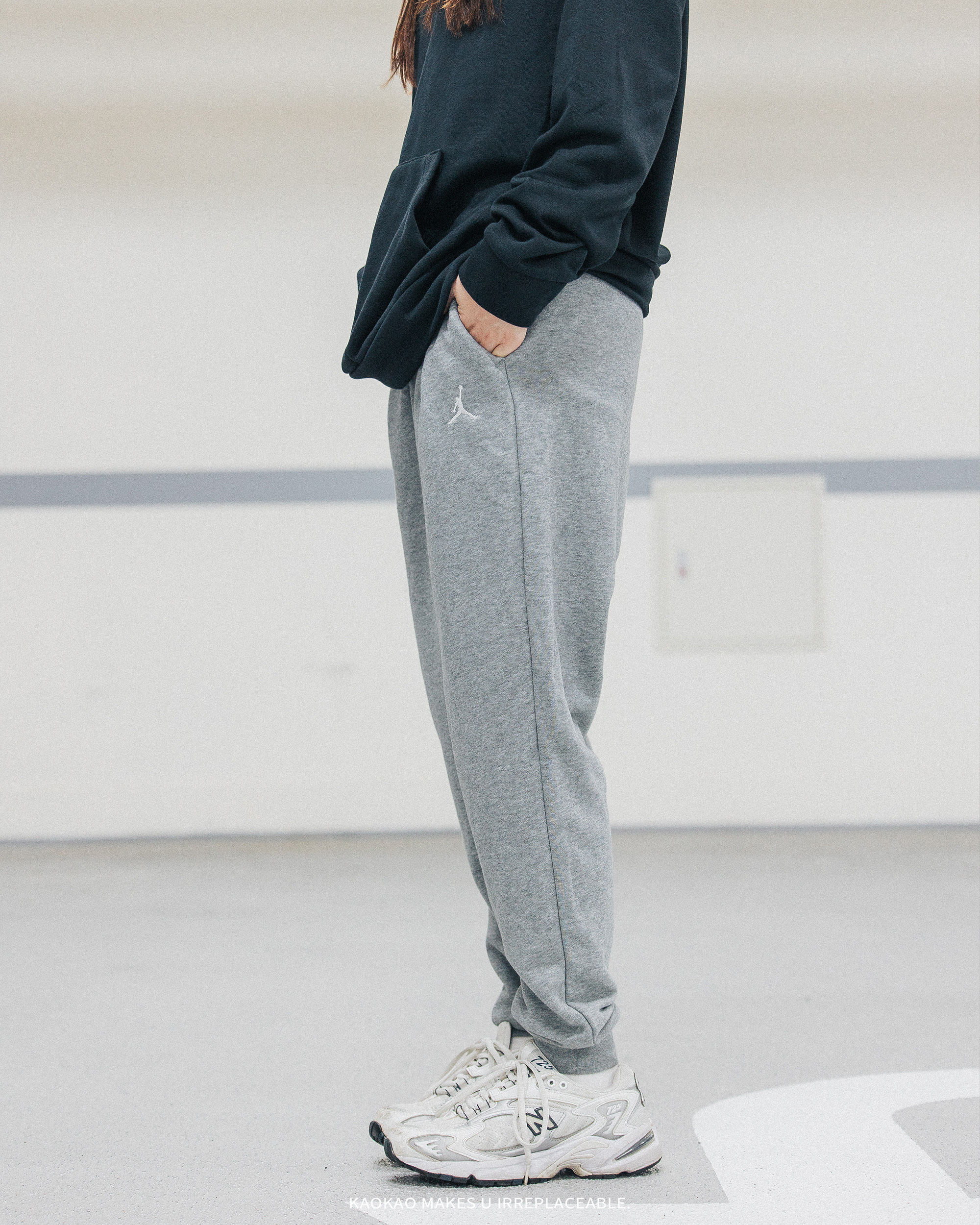 Nike 長褲 Jordan Essentials 男款 灰 毛圈布 抽繩 喬丹 棉褲 褲子【FQ7762-091】