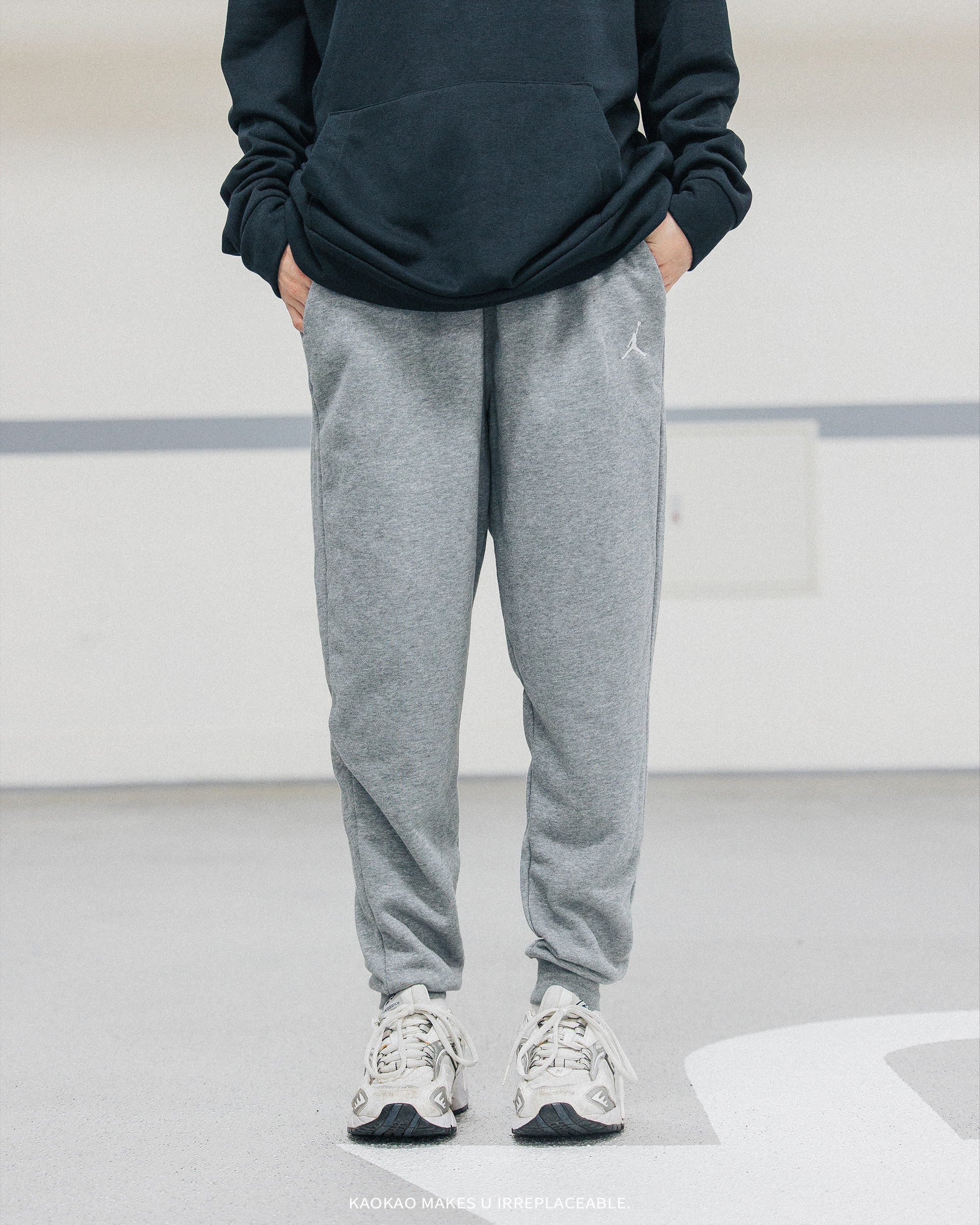 Nike 長褲 Jordan Essentials 男款 灰 毛圈布 抽繩 喬丹 棉褲 褲子【FQ7762-091】