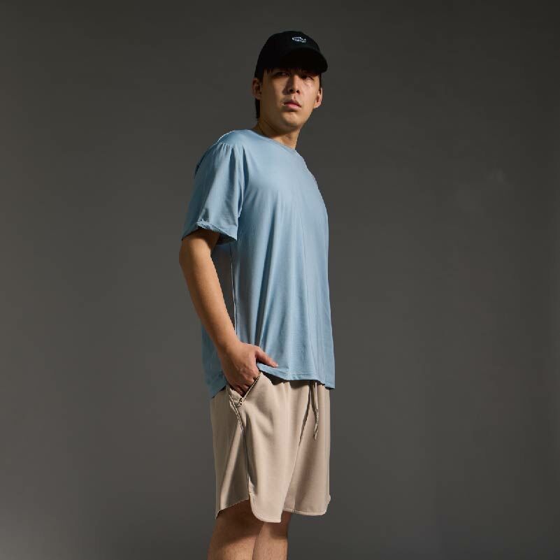 男款｜防水拉鍊豆腐褲-卡其