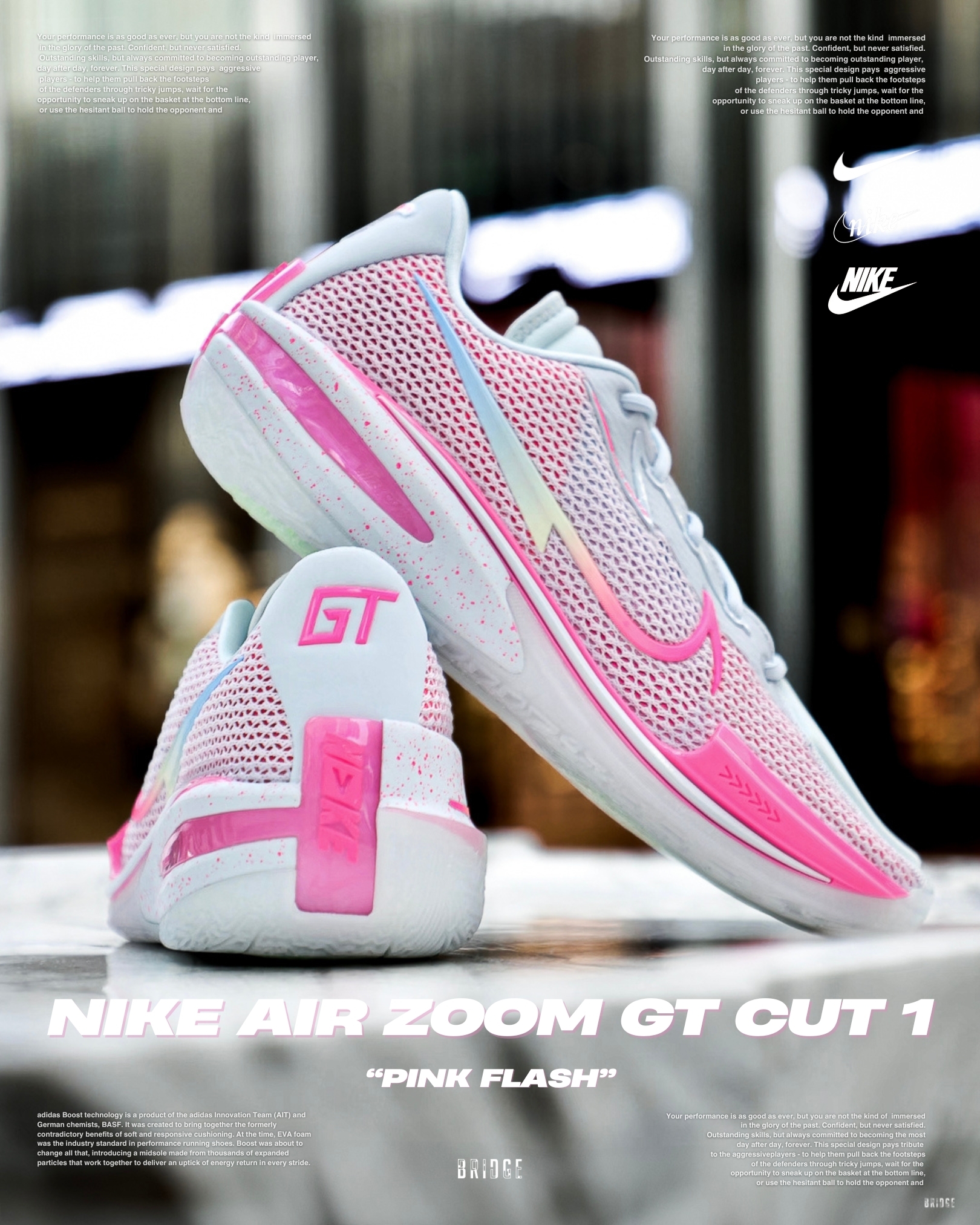 シューズ(女性用) GT CUT1 Nike Air Zoom Gt Cut 1 'Pink Flash'