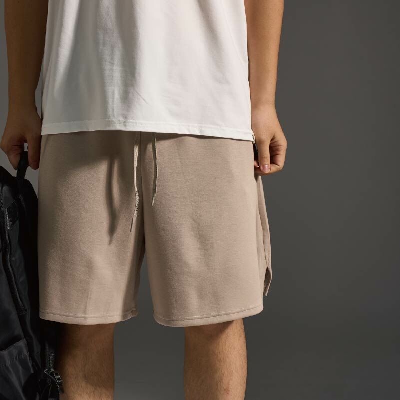 男款｜隱形拉鍊豆腐褲-卡其