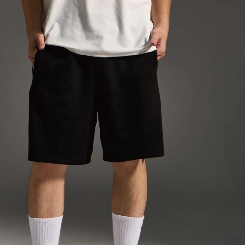 男款｜隱形拉鍊豆腐褲-黑色