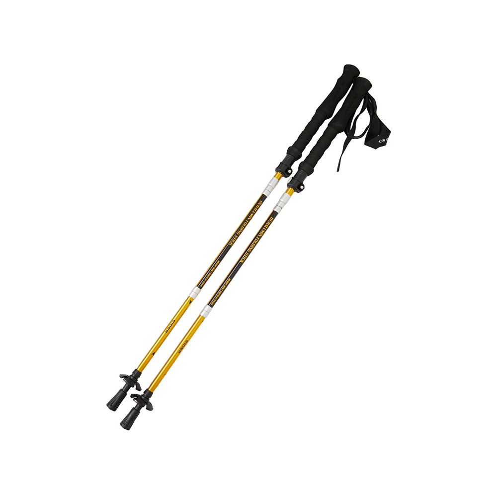 【EIDER】5節折疊式登山杖/25EDUA25T82-[暗綠、亮黃]