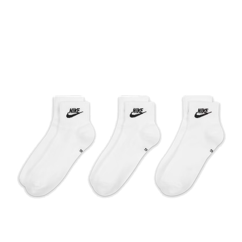 Nike Everyday Essential 踝襪 三雙一組 白 襪子 男女款 DX5074-101 [台灣現貨]