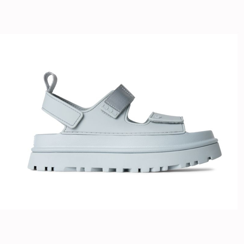 女鞋 UGG W GoldenGlow 淺藍 泡沫藍 防水 增高厚底涼鞋 膠鞋 雨鞋【UG1152685SFOA】