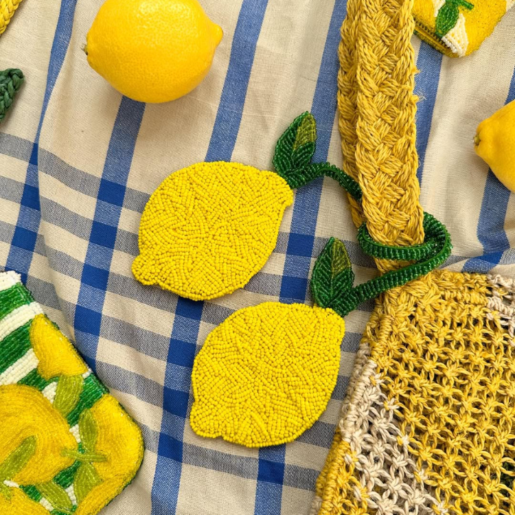 英國 The Jacksons 手工串珠吊飾 Lemon