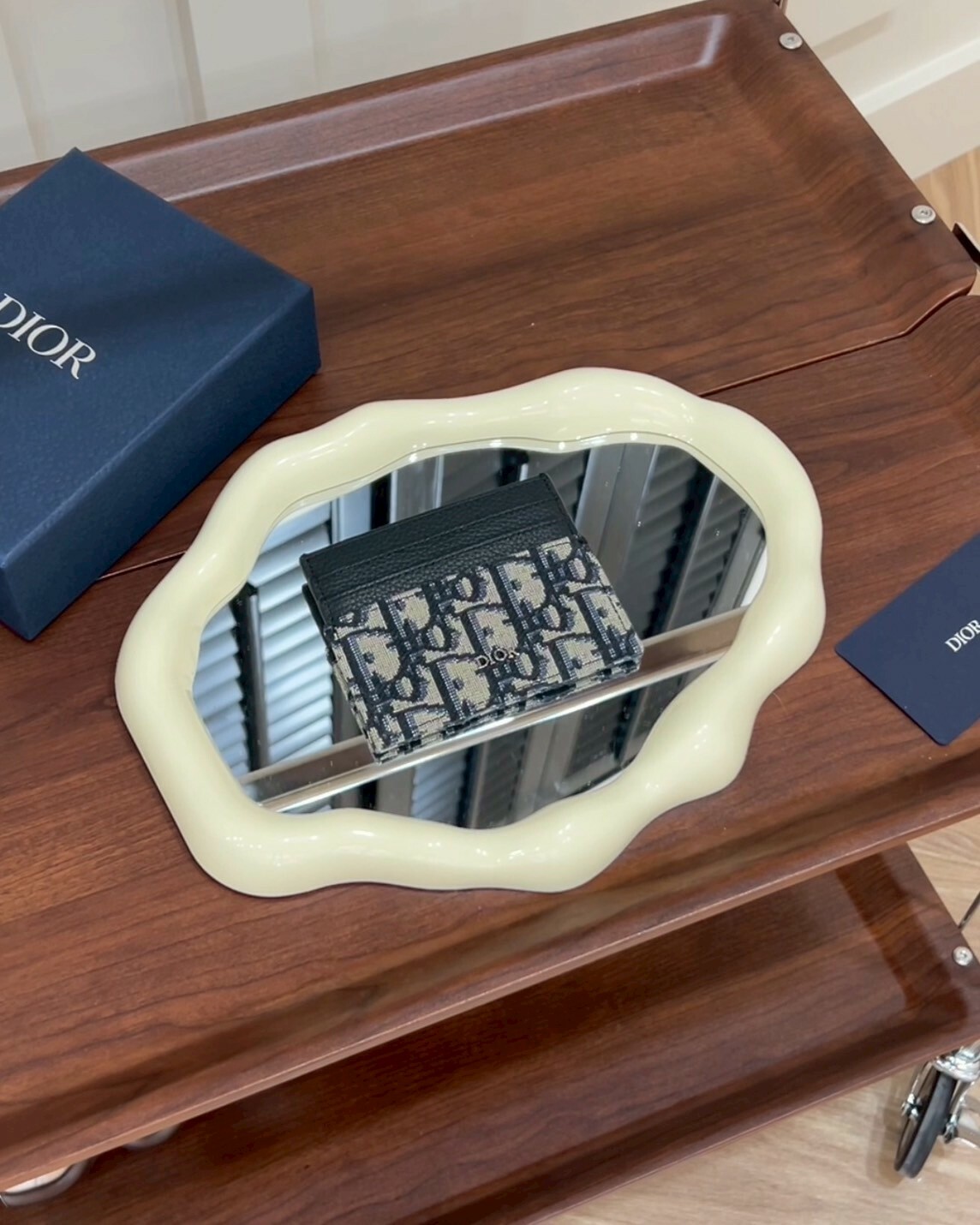 DIOR｜OBLIQUE 帆布卡夾 藍色