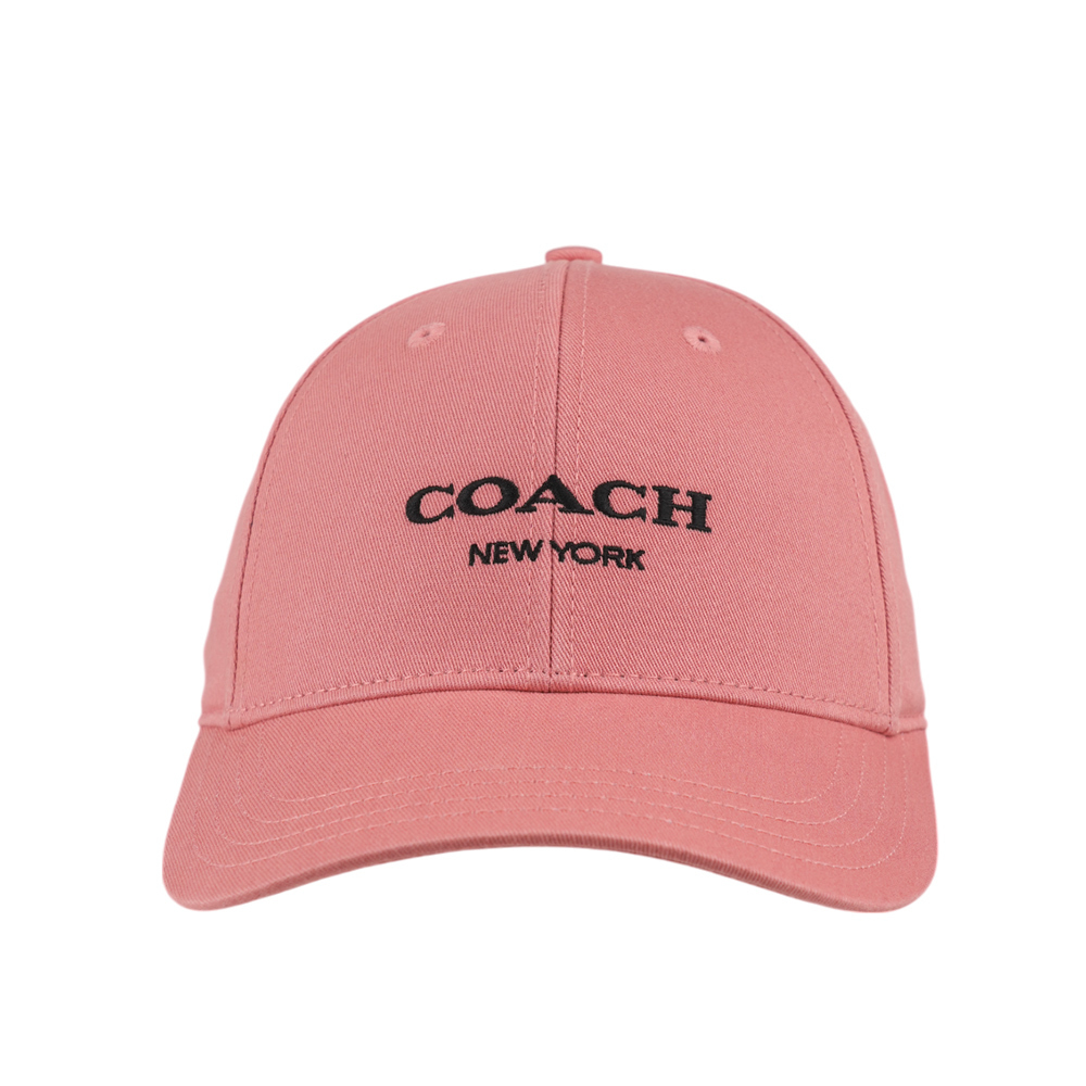 【COACH】刺繡標誌棉質棒球帽 M-L (太妃糖粉) CAA64 RRJ