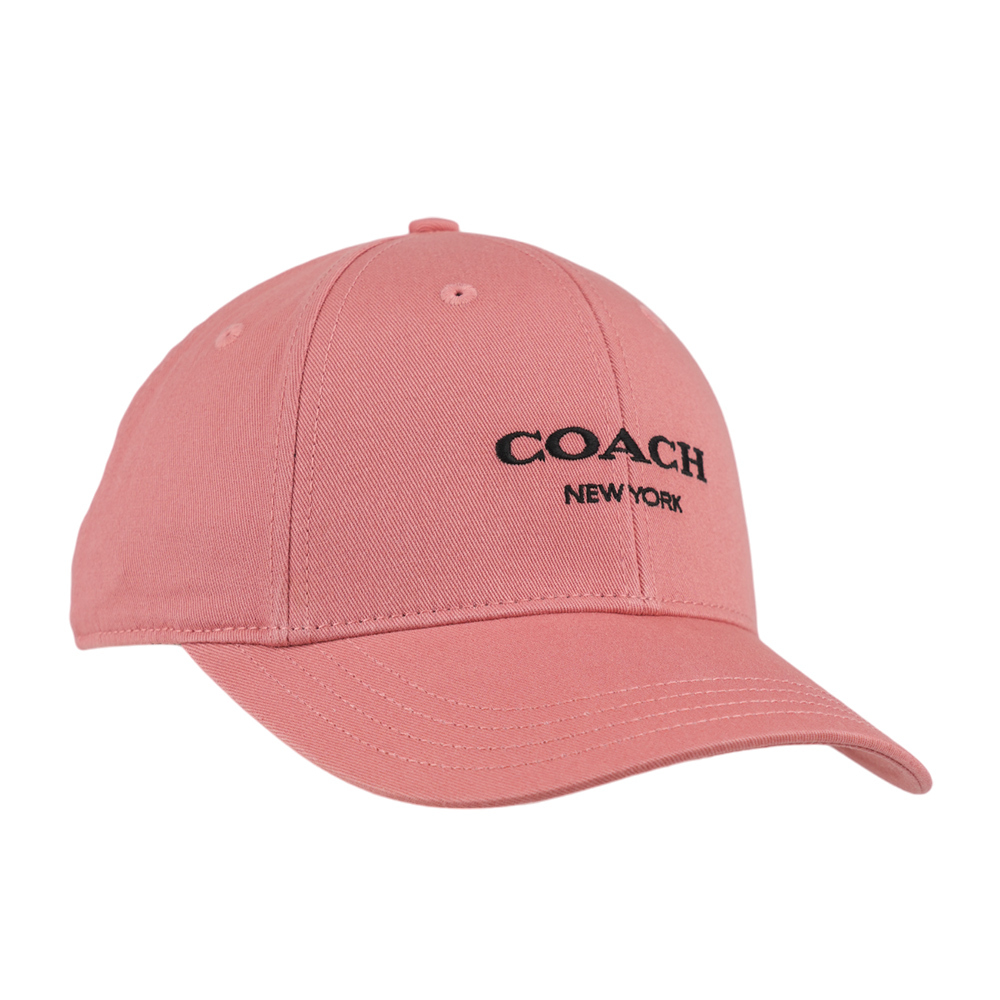 【COACH】刺繡標誌棉質棒球帽 M-L (太妃糖粉) CAA64 RRJ