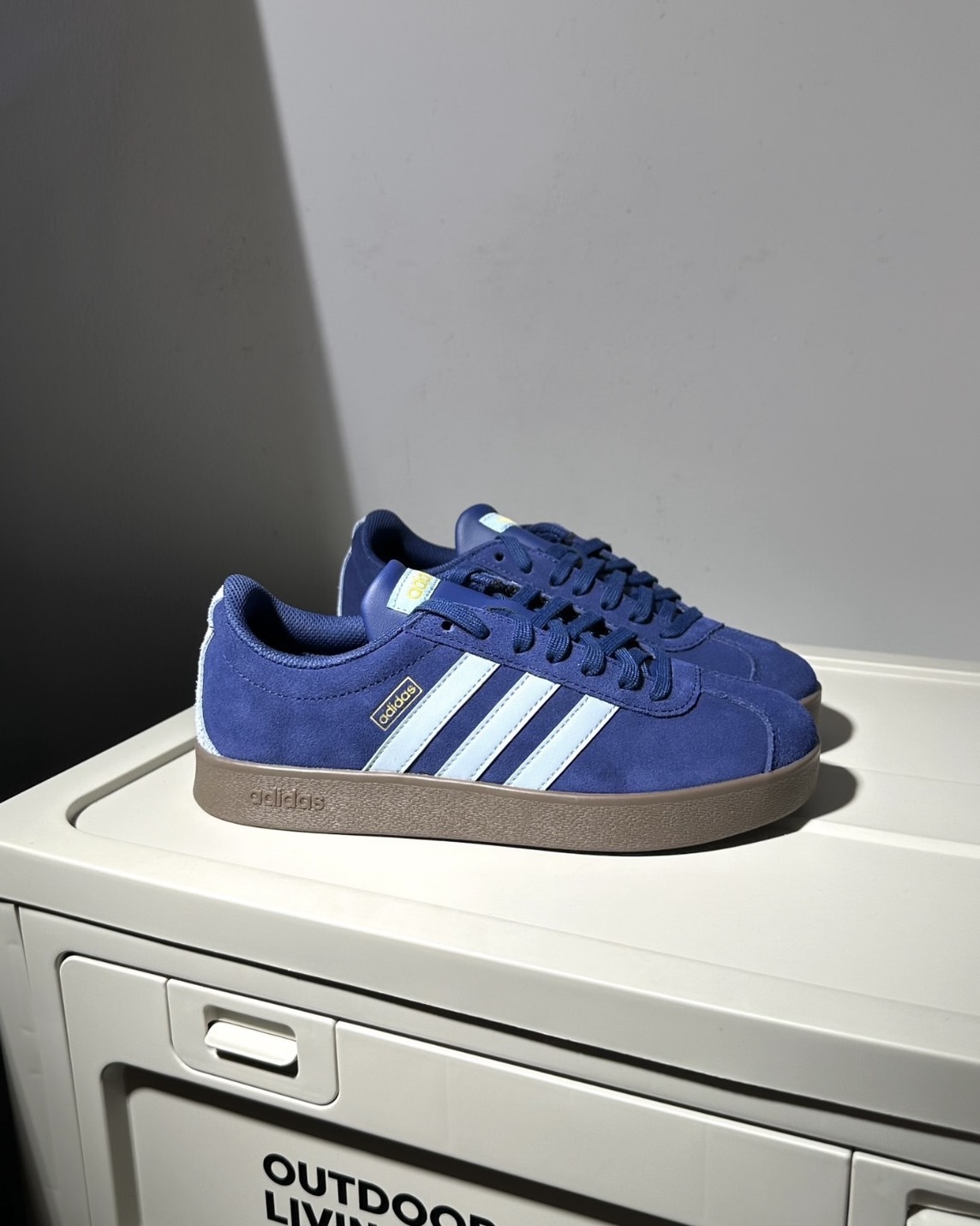 <超爆低價!!!!>Adidas Neo Vl Court 德訓鞋 麂皮 三線 復古藍莓