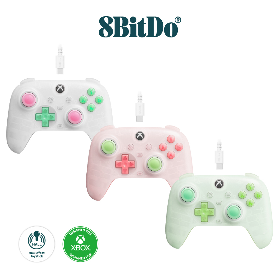 八位堂 8Bitdo Mini有線手把 Xbox版本 霍爾搖桿(三色)