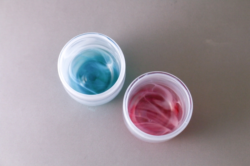 台灣工藝-紅琉璃手工玻璃杯