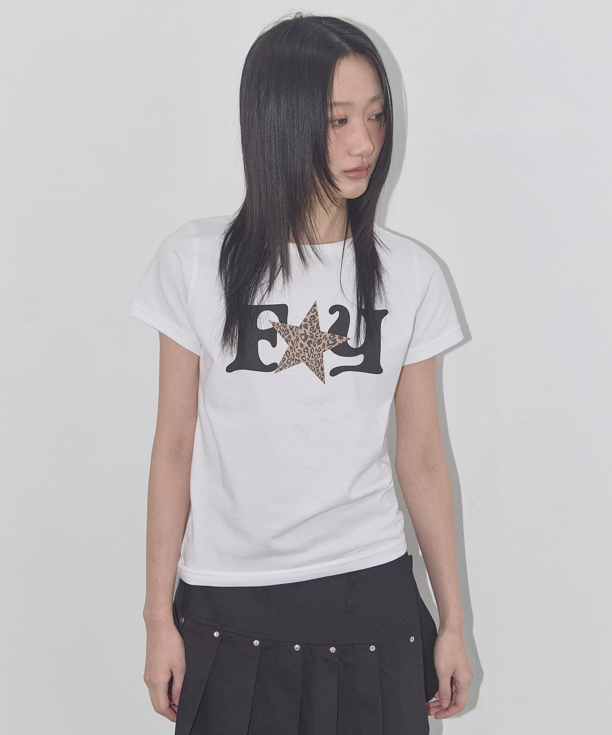 NASTY FANCY CLUB) FY LEOPARD TEE - 3col