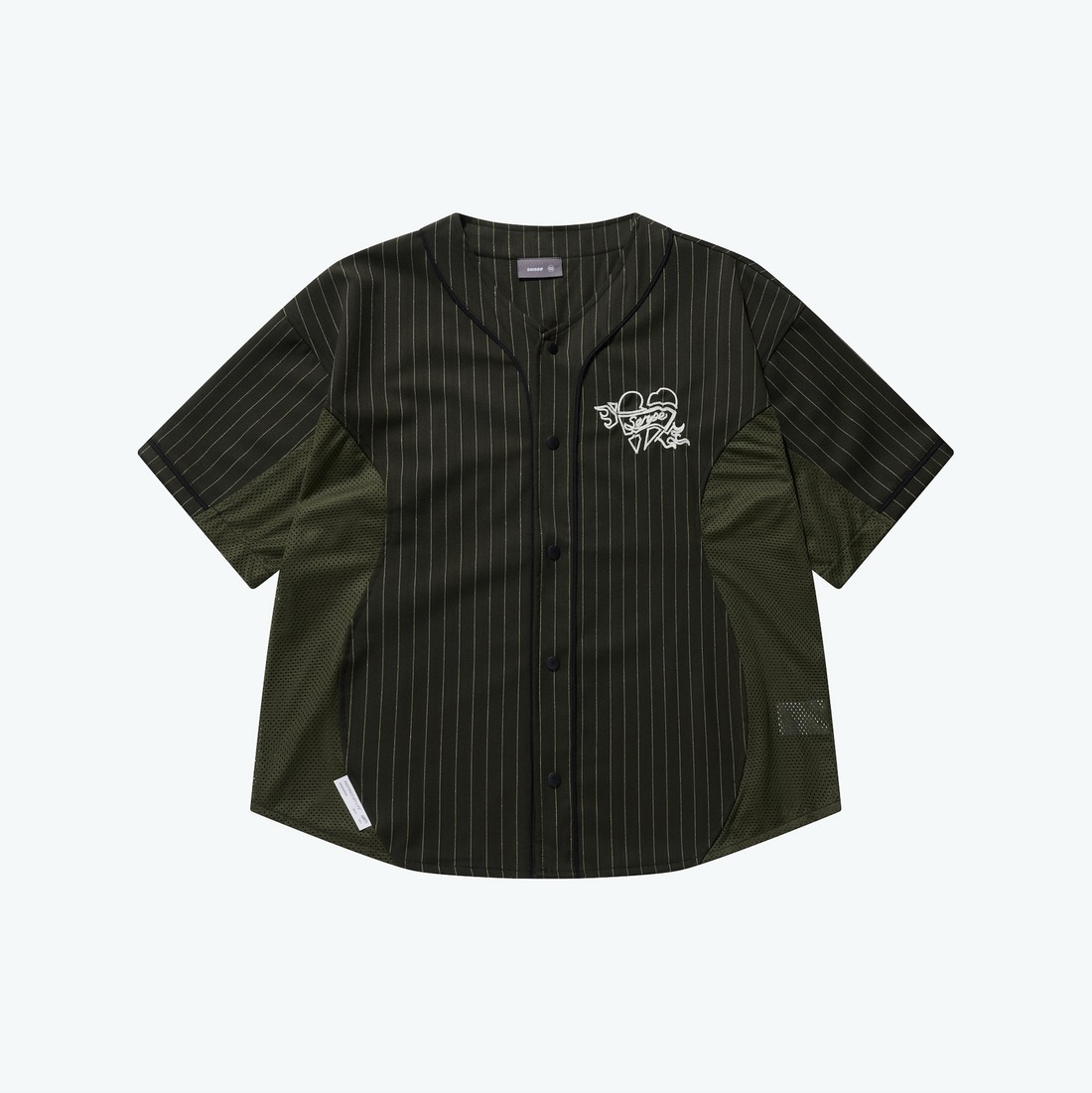 SENSE Embroidery Baseball Shirt