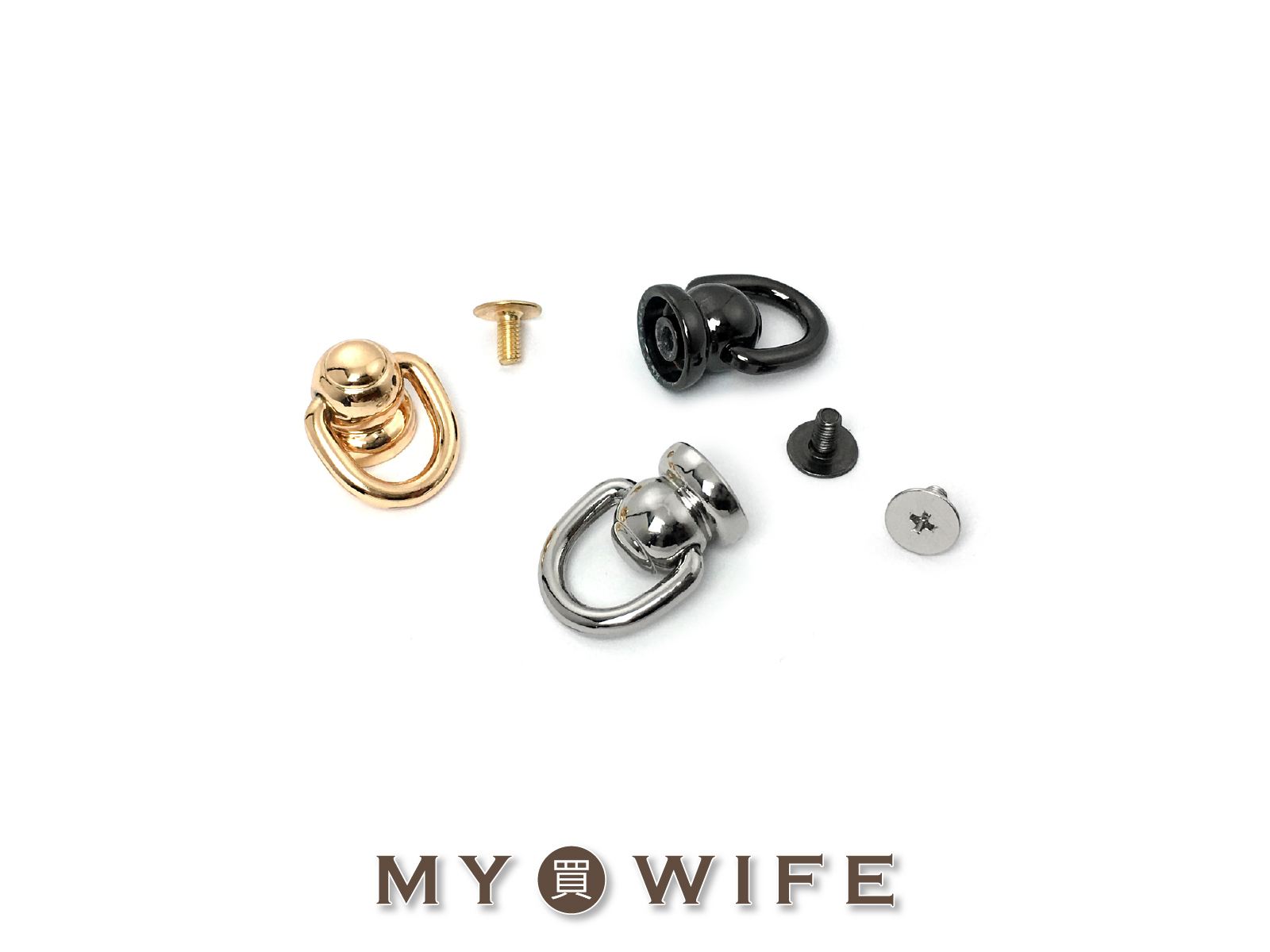 合金D型環吊扣_吊耳/掛耳_3色【YR-Y1477】