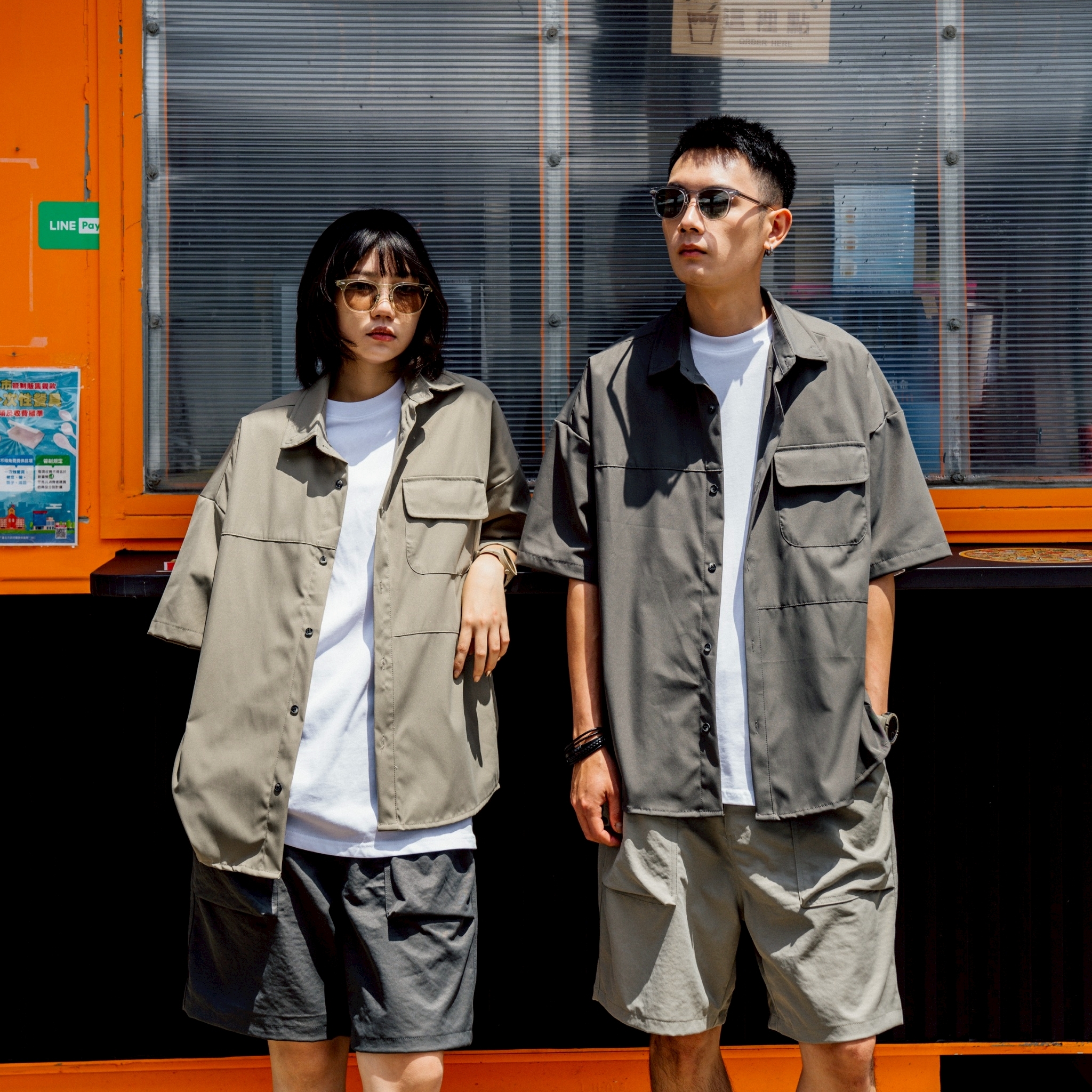 SBG 立體車縫口袋寬鬆襯衫 SB2038